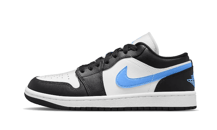 Air Jordan 1 Low Black University Blue White (W)