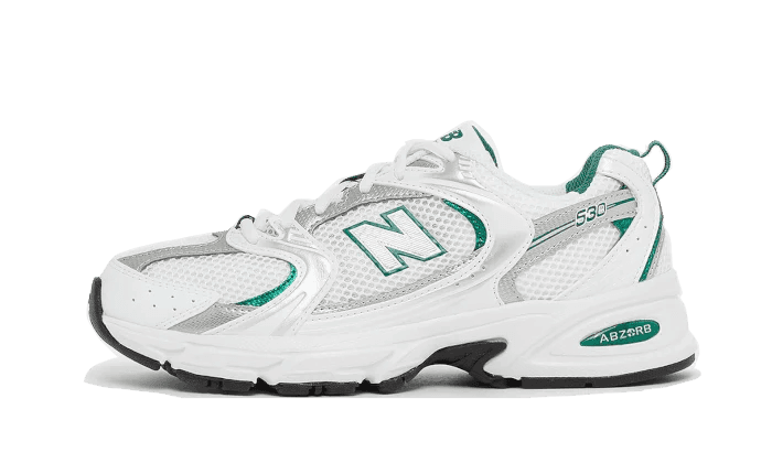 New Balance 530 White Silver Green