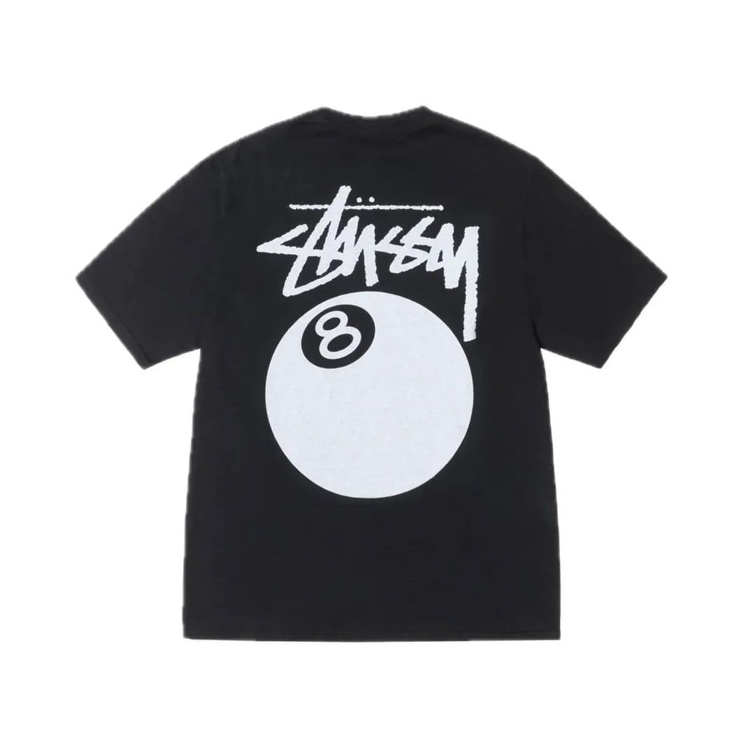 Stussy 8-Ball Pigment Tee Black