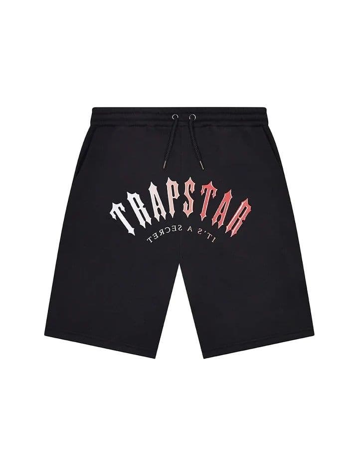 Trapstar Gel Decoded Shorts Black Red