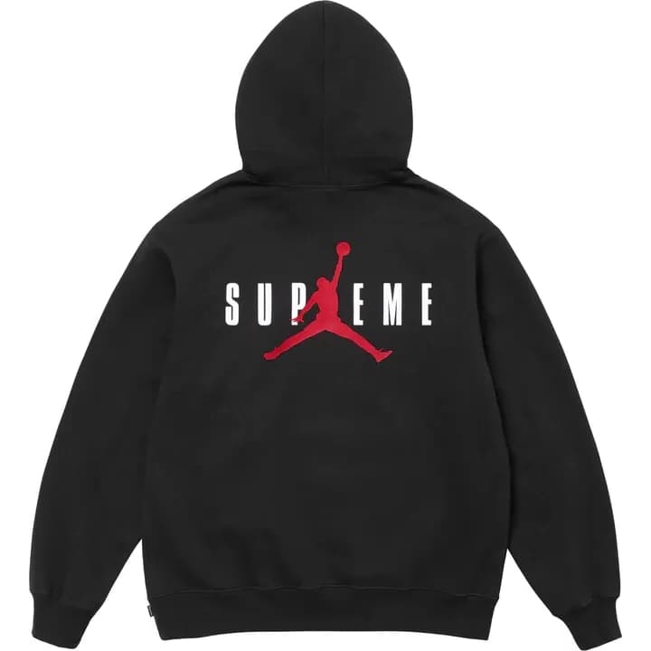 Supreme Jordan Hoodie Sweatshirt Black