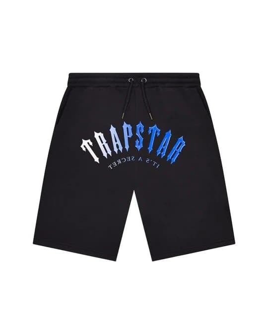 Trapstar Gel Decoded Shorts Black Navy