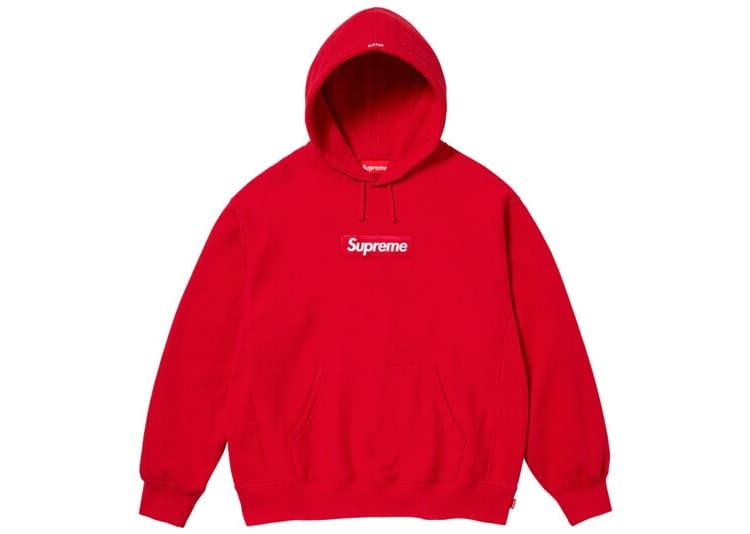 Supreme Box Logo Hooded Sweatshirt Red (FW23)