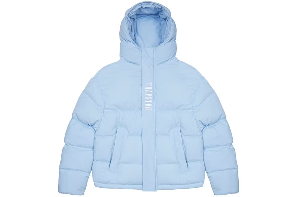 Trapstar Decoded Hooded Puffer 2.0 Ice Blue