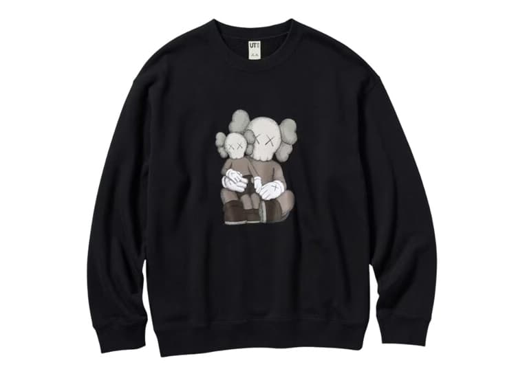 KAWS x Uniqlo Longsleeve Sweatshirt Black BBF