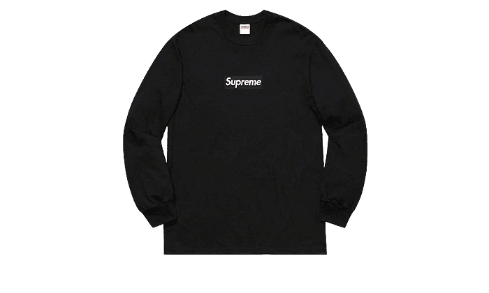 Supreme Box Logo L/S Tee Black