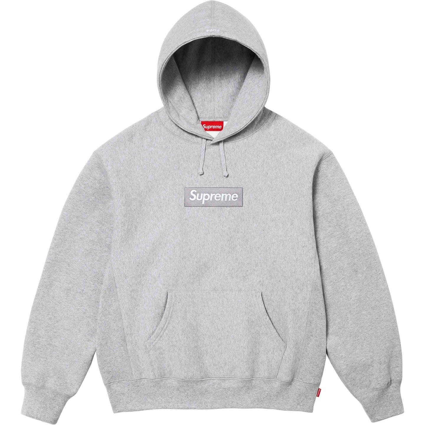 Supreme Box Logo Hooded Sweatshirt Heather Grey (FW24)