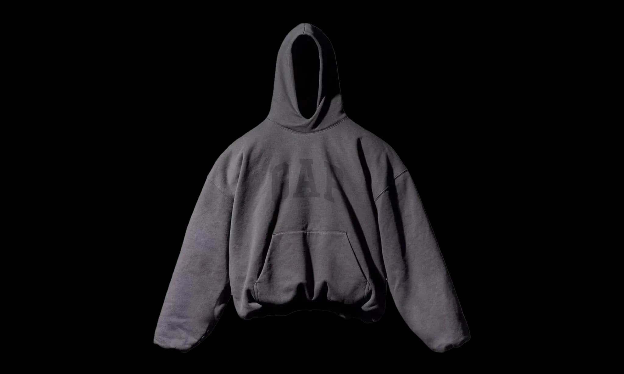 Yeezy Gap Engineered by Balenciaga Dove Hoodie Washed Black Los Angeles Archives