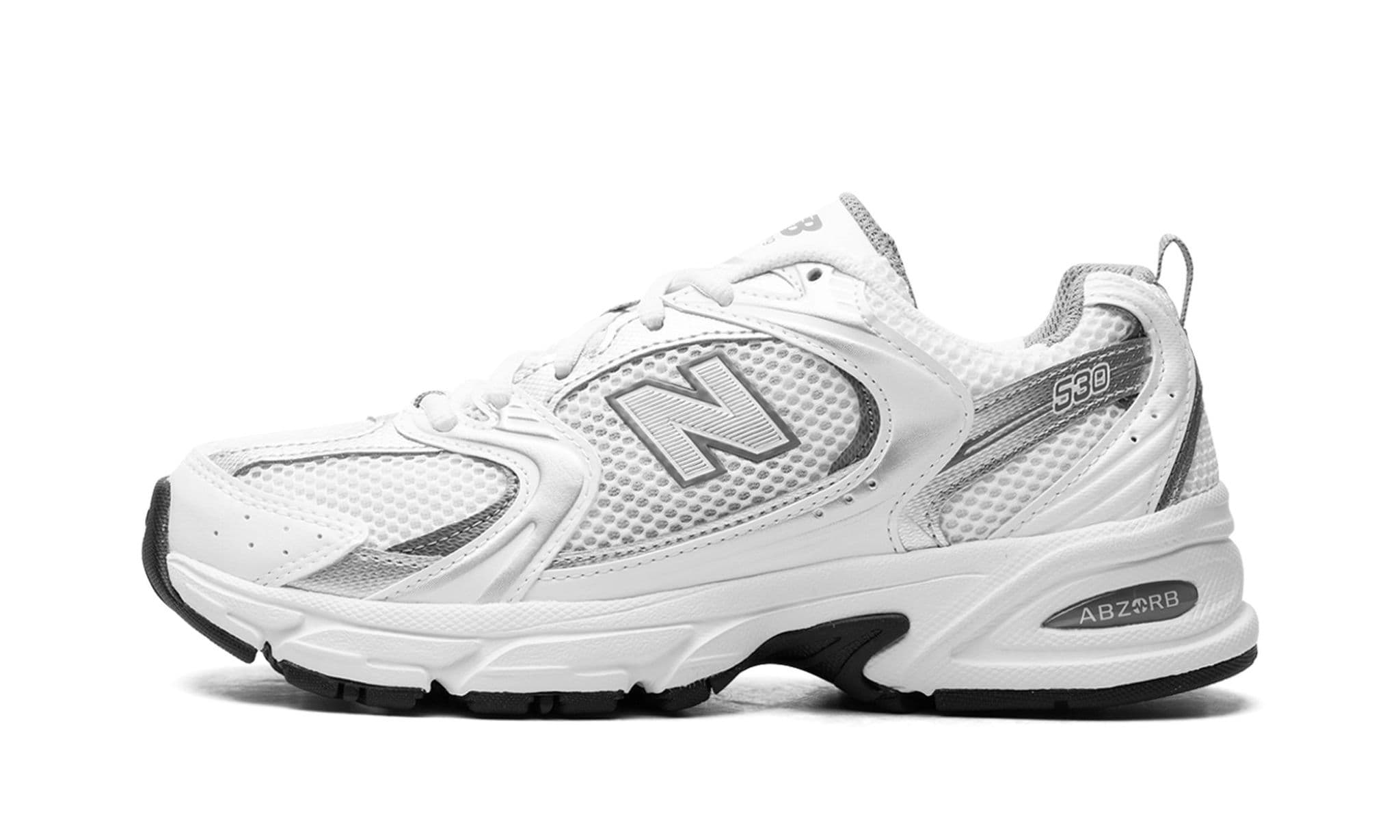 New Balance 530 White Silver Metallic