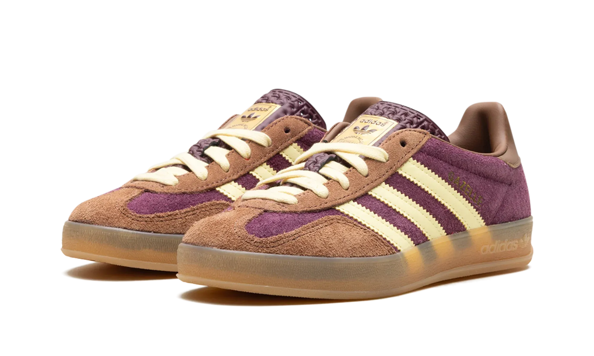Adidas Gazelle Indoor Maroon Almost Yellow