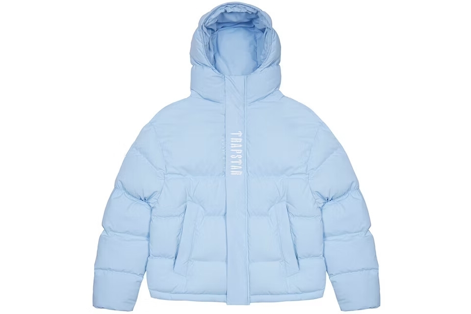 Trapstar Decoded Hooded Puffer 2.0 Ice Blue