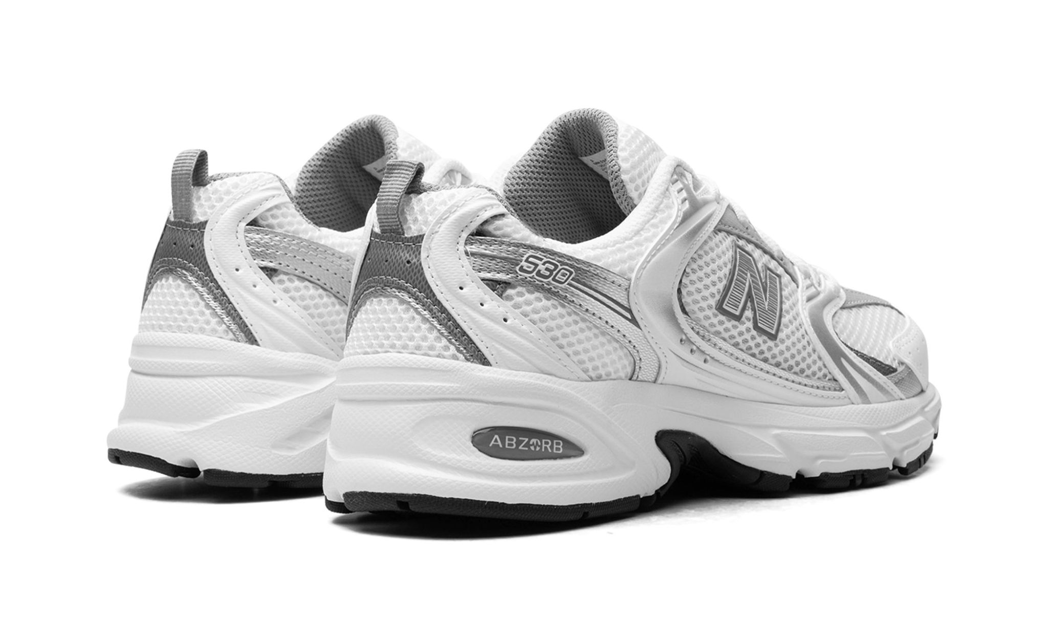 New Balance 530 White Silver Metallic