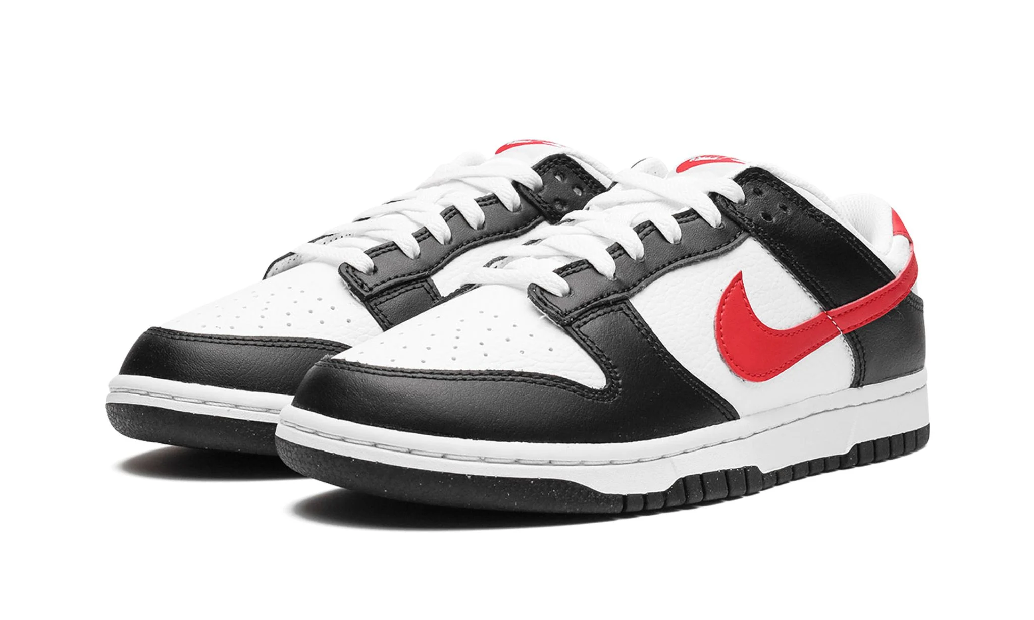 Nike Dunk Low Red Swoosh Panda