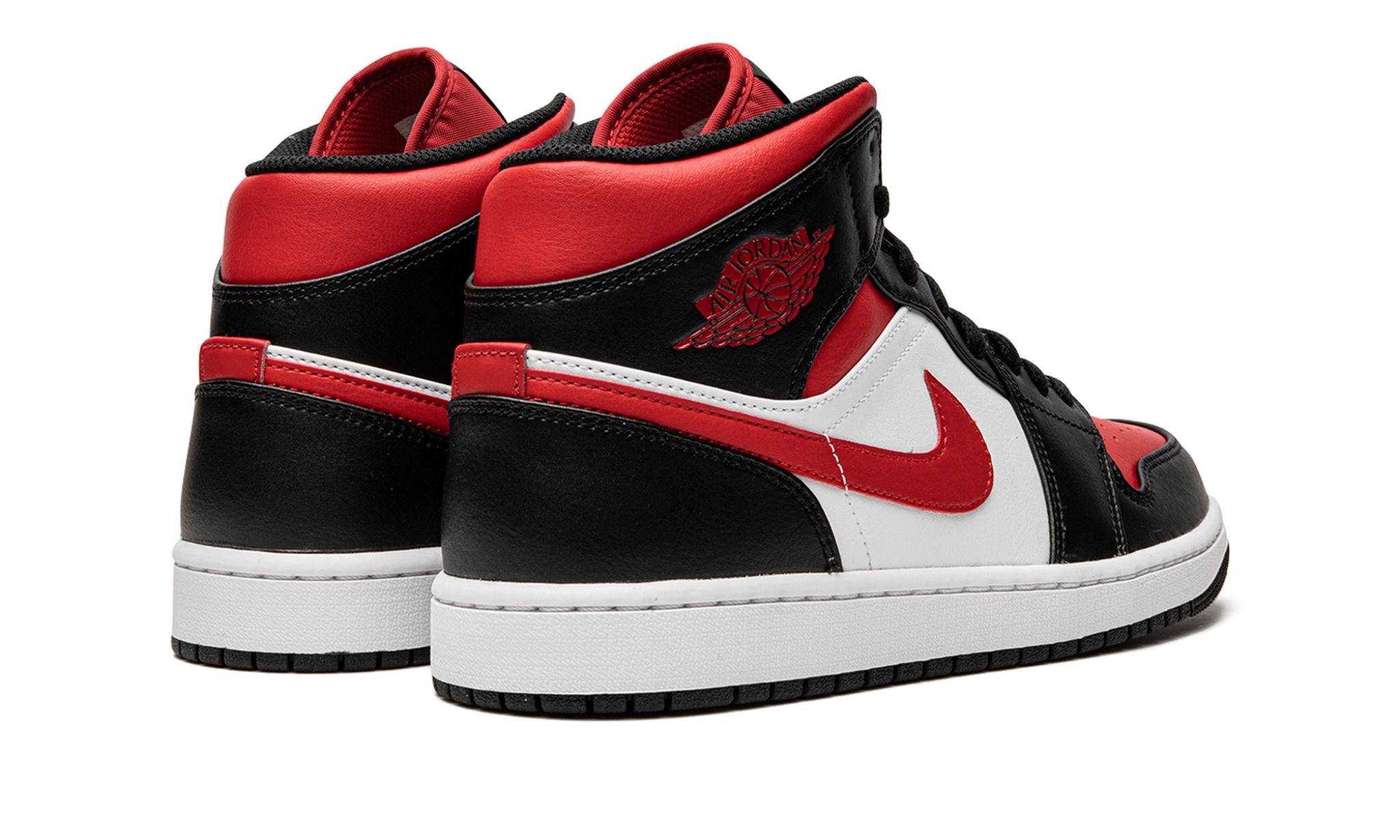 Air Jordan 1 Mid Black Fire Red