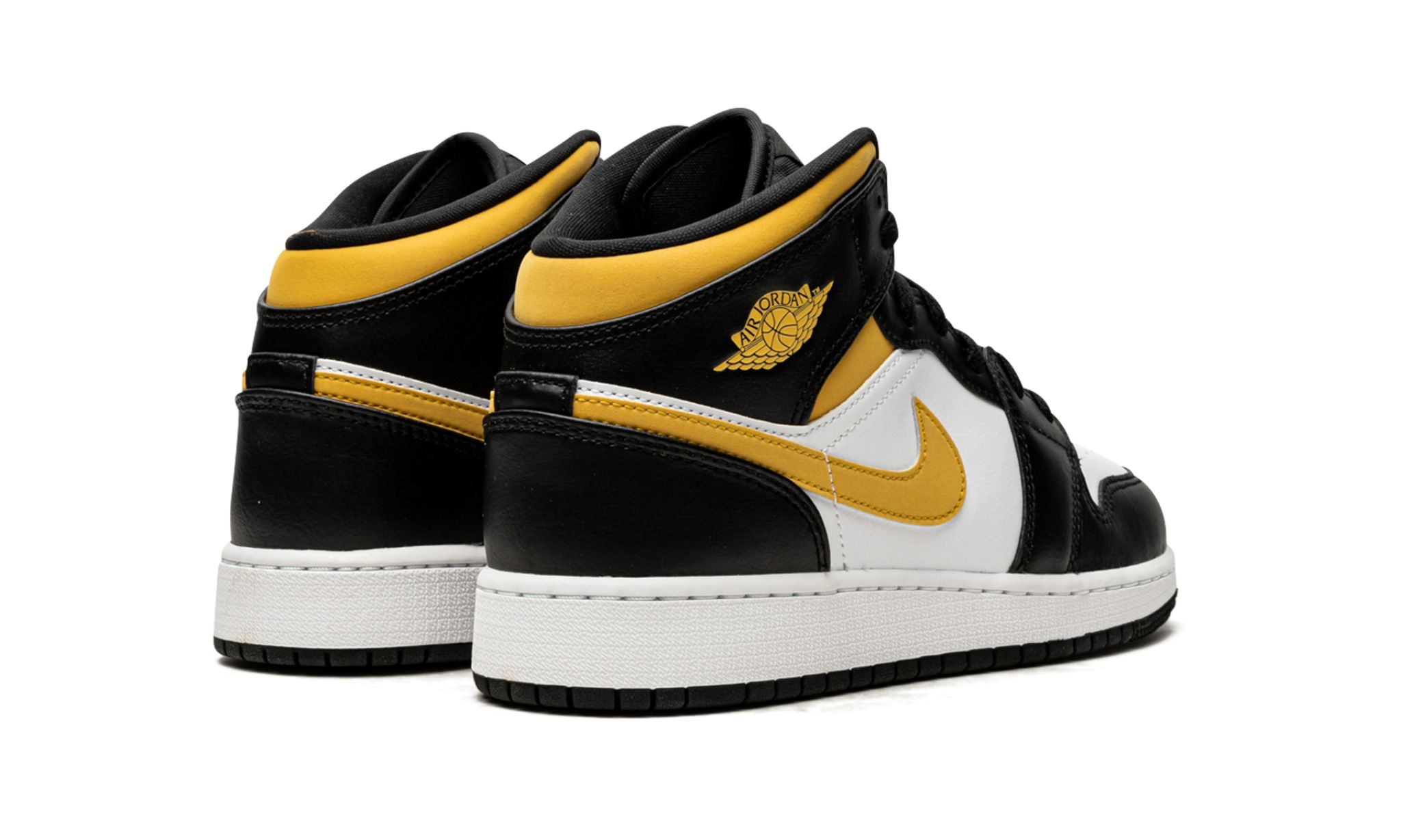 Air Jordan 1 Mid White Pollen Black (GS)