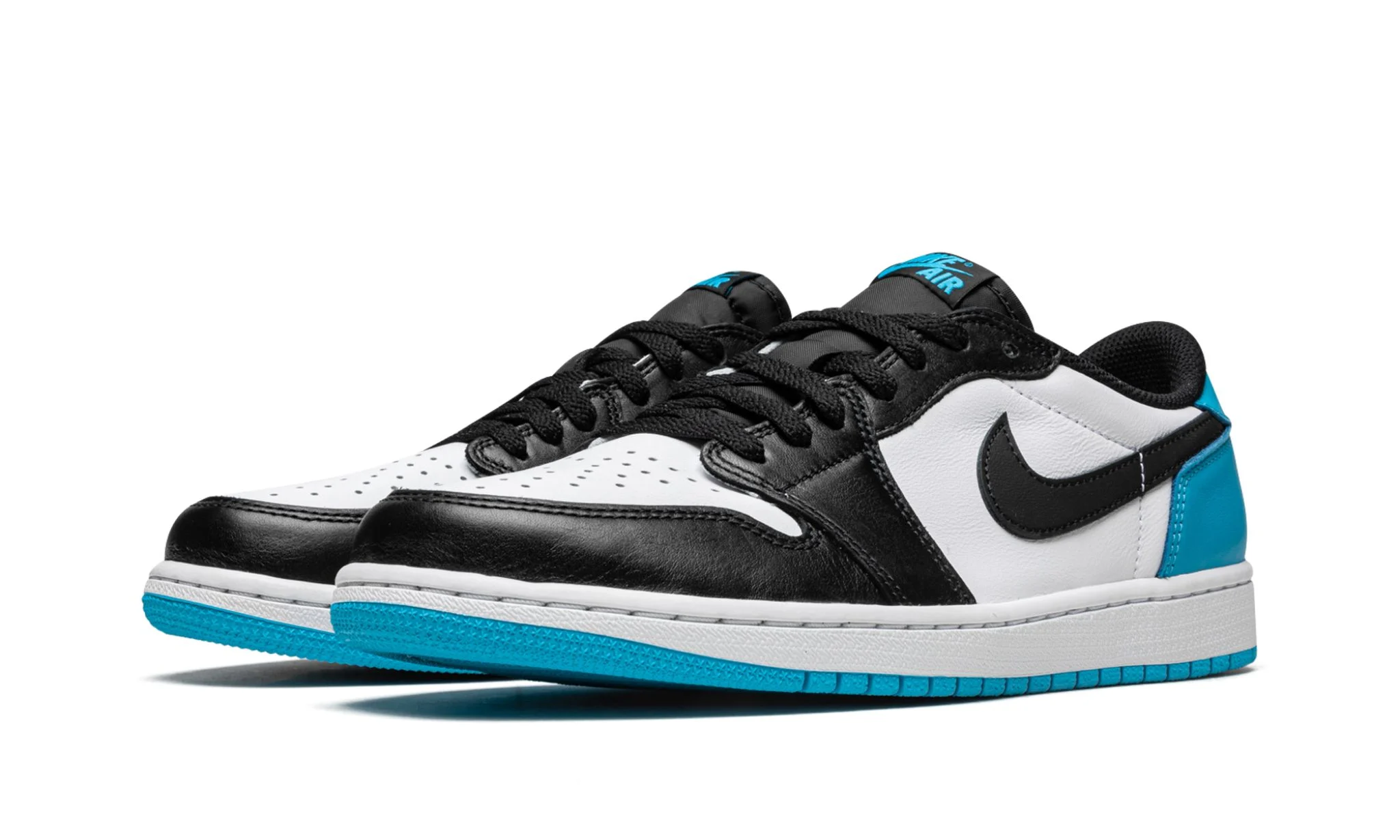 Air Jordan 1 Low Black Dark Powder Blue