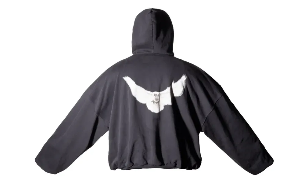 Yeezy Gap Engineered by Balenciaga Dove Hoodie Washed Black Los Angeles Archives