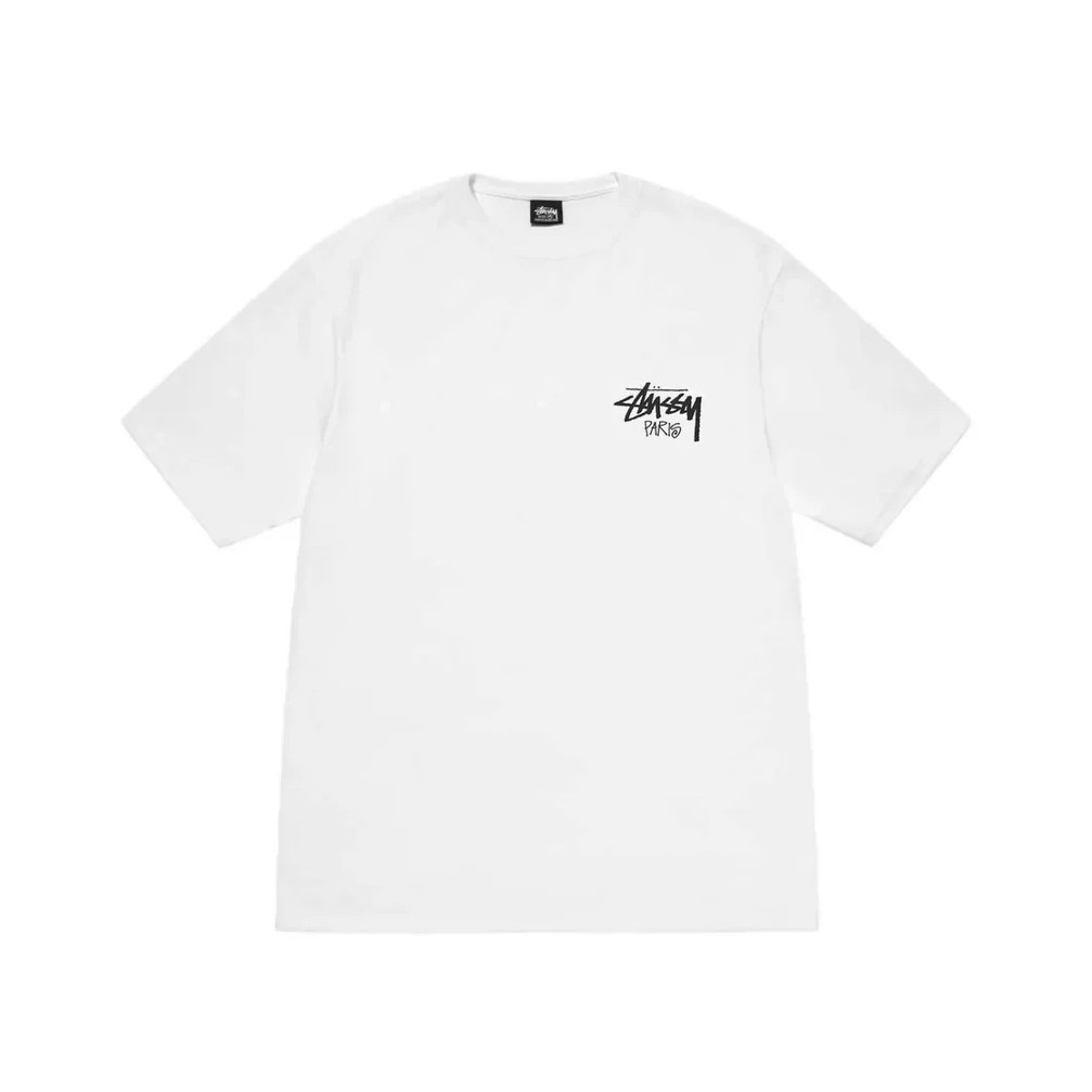 Stussy Stock Paris Tee White