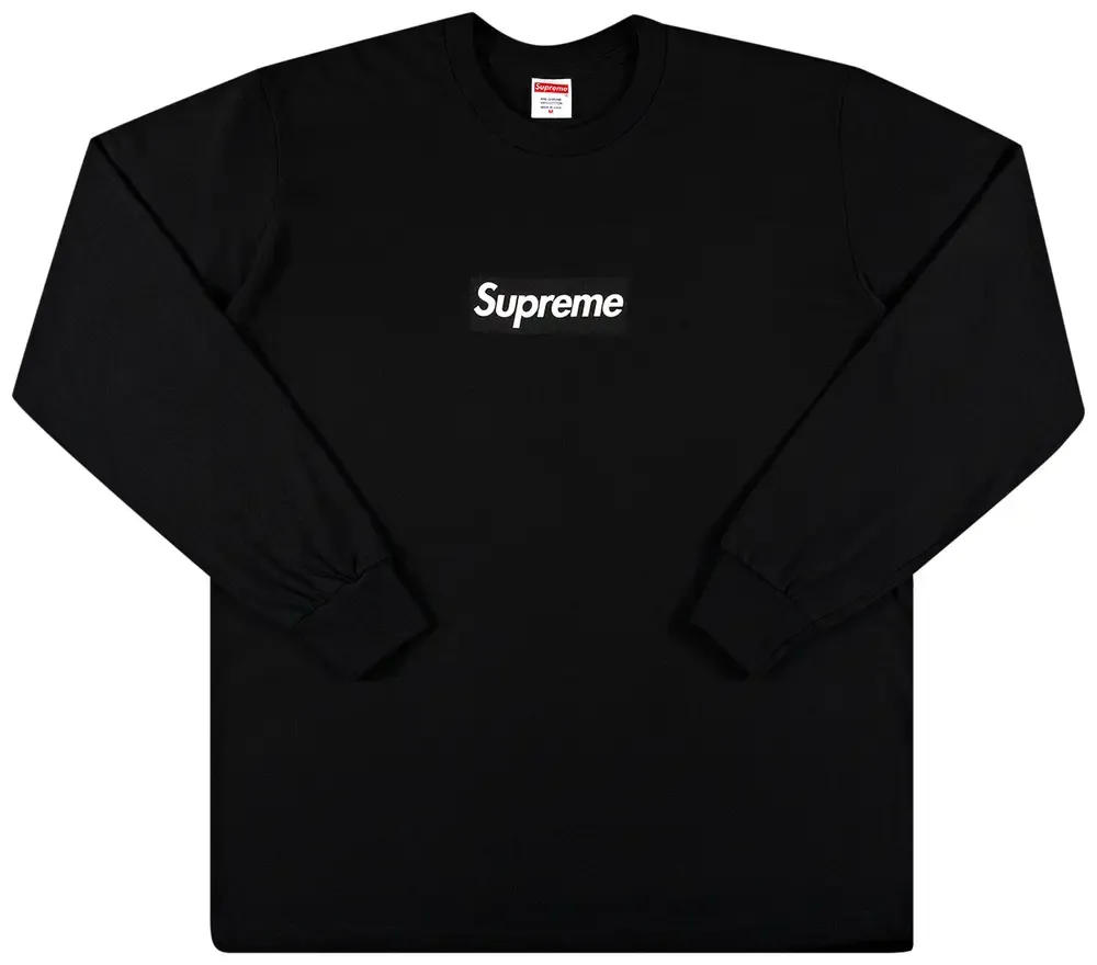 Supreme Box Logo L/S Tee Black