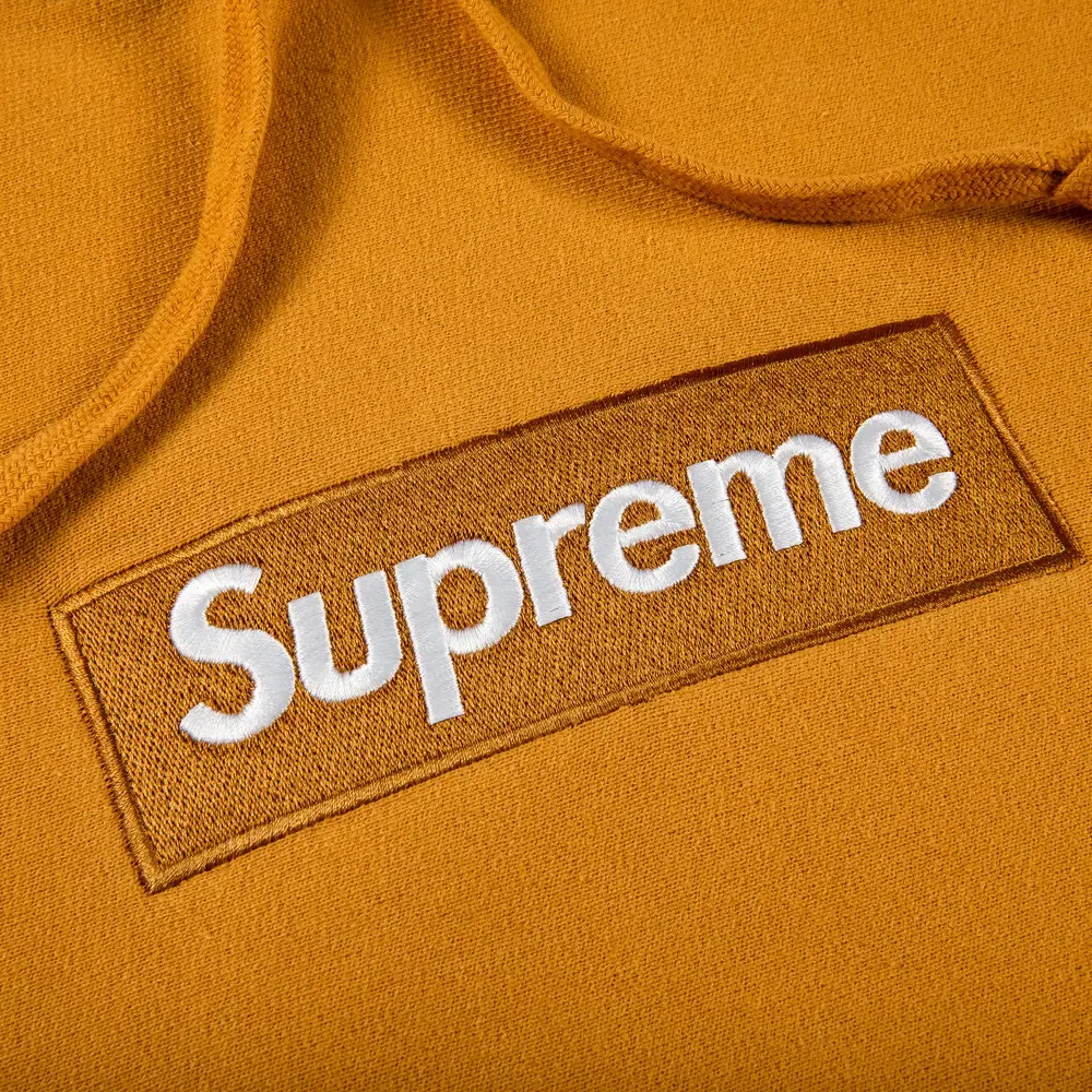 Supreme Hoodie Box Logo Mustard (FW21)