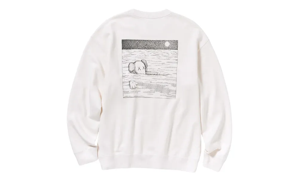KAWS x Uniqlo Longsleeve Sweatshirt Off White BFF