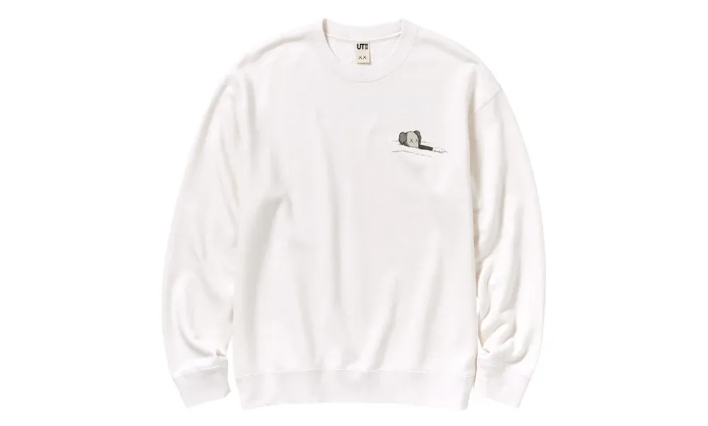 KAWS x Uniqlo Longsleeve Sweatshirt Off White BFF