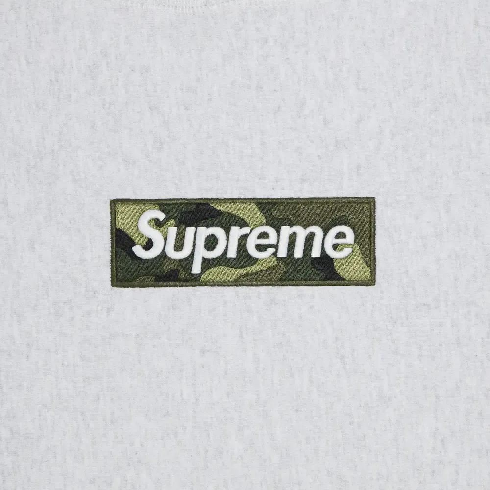 Supreme Box Logo Hooded Sweatshirt Ash Grey (FW23)