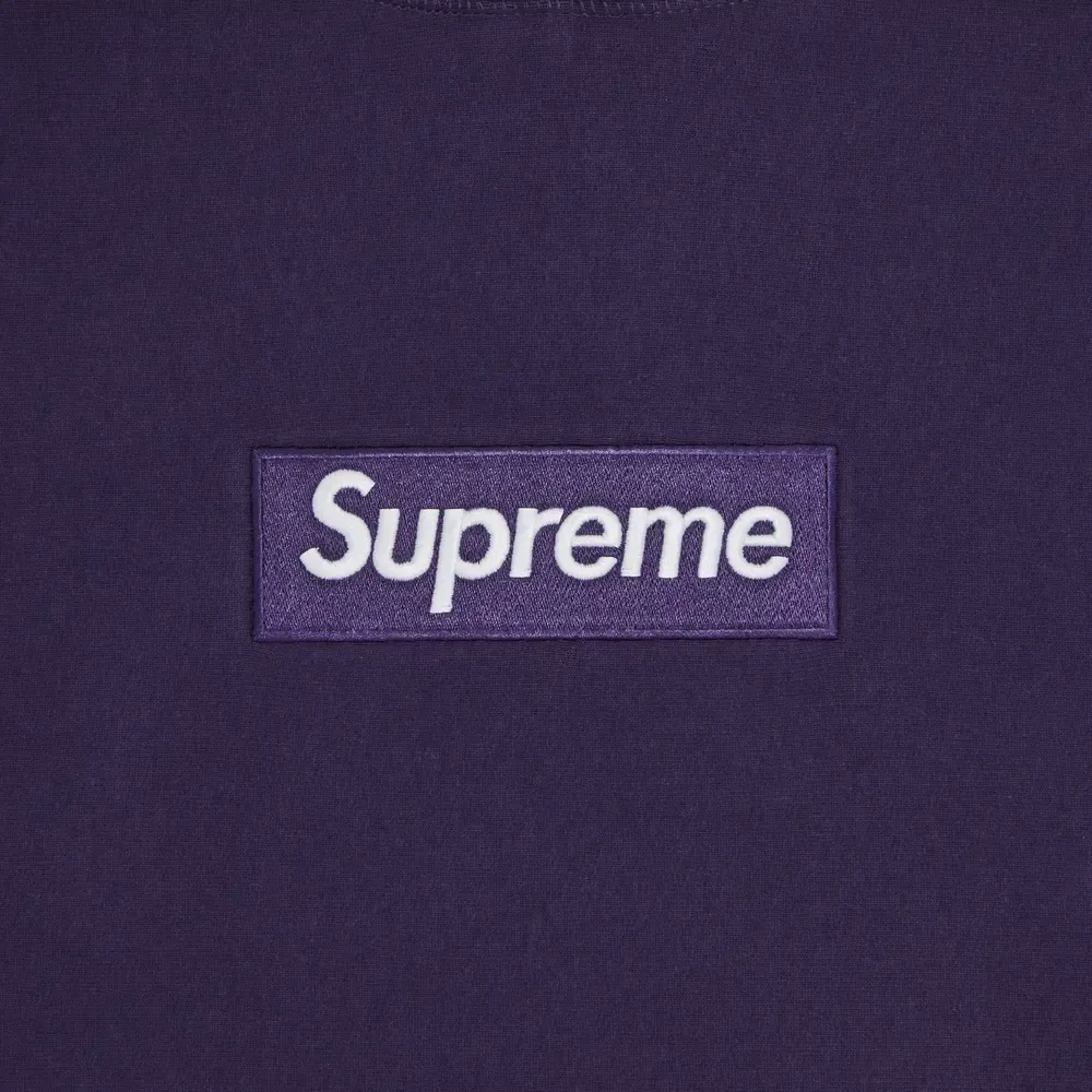 Supreme Box Logo Hooded Sweatshirt Dark Purple (FW23)