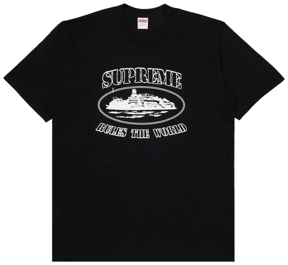 Supreme Corteiz Rules The World Tee Black