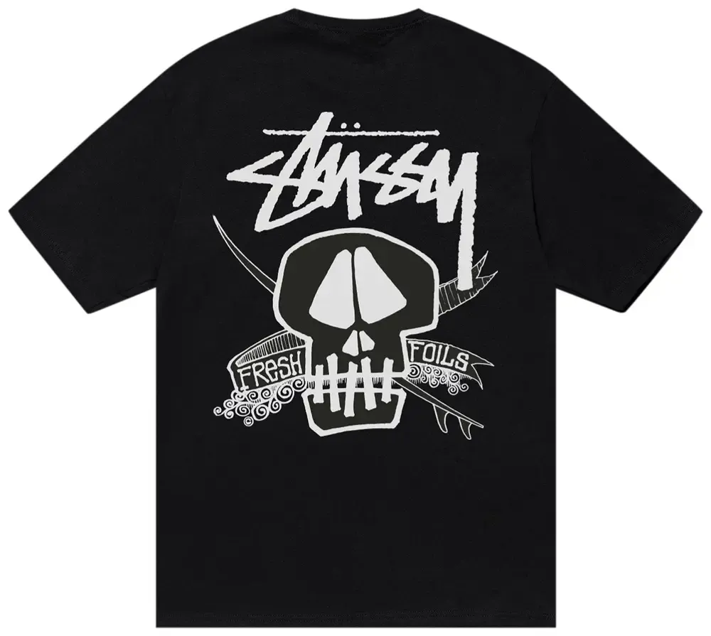 Stussy Fresh Foils Tee Black