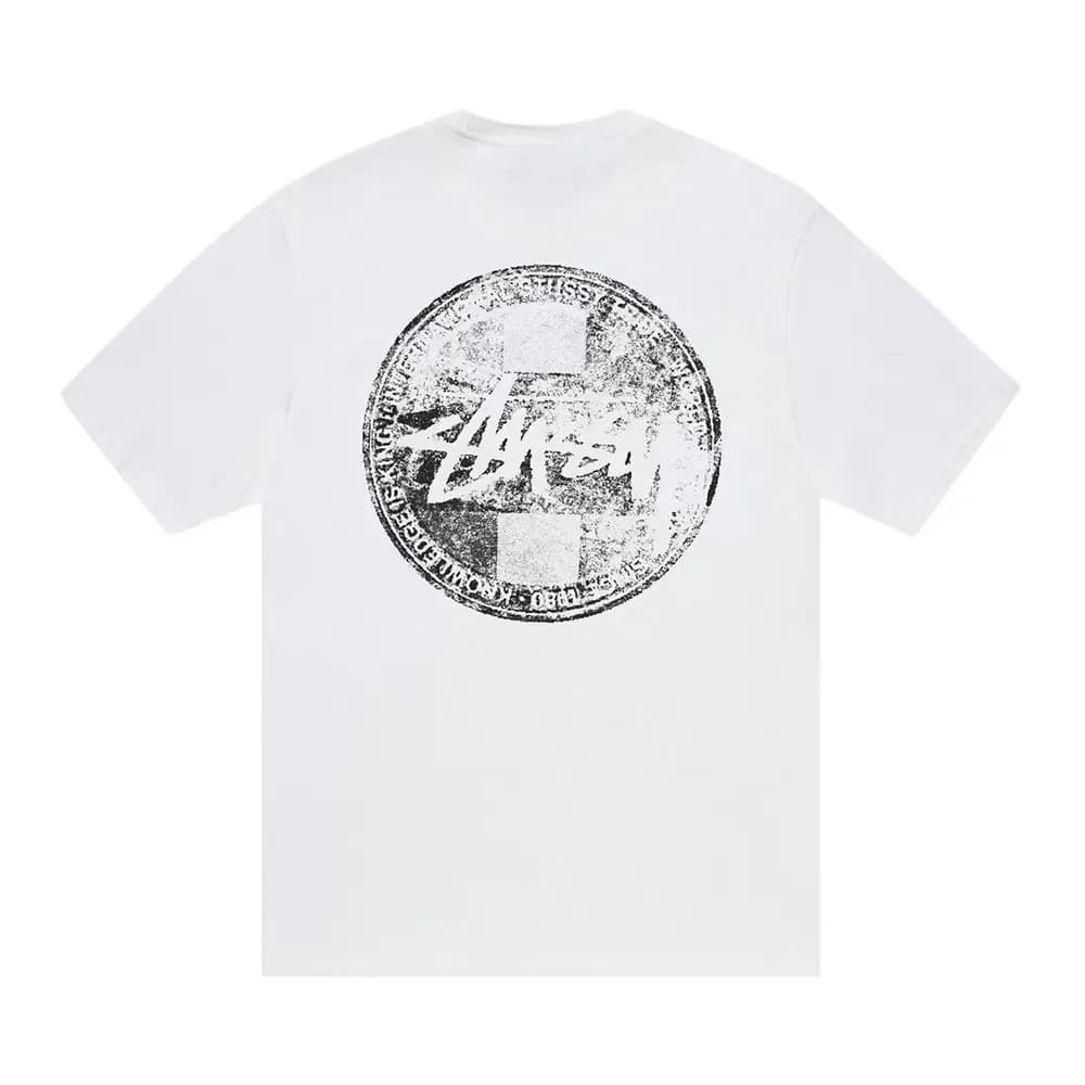 Stussy Dot Stamp Tee White