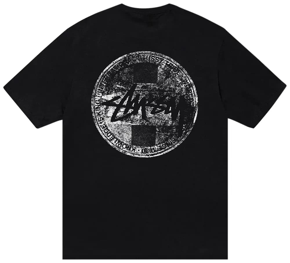 Stussy Dot Stamp Tee Black