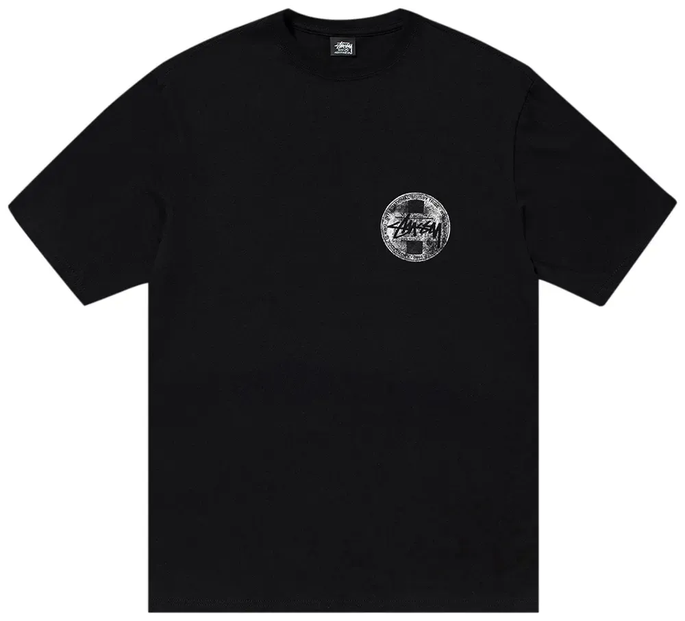 Stussy Dot Stamp Tee Black