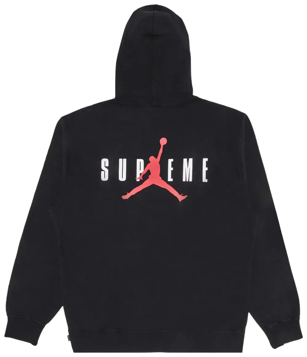 Supreme Jordan Hoodie Sweatshirt Black