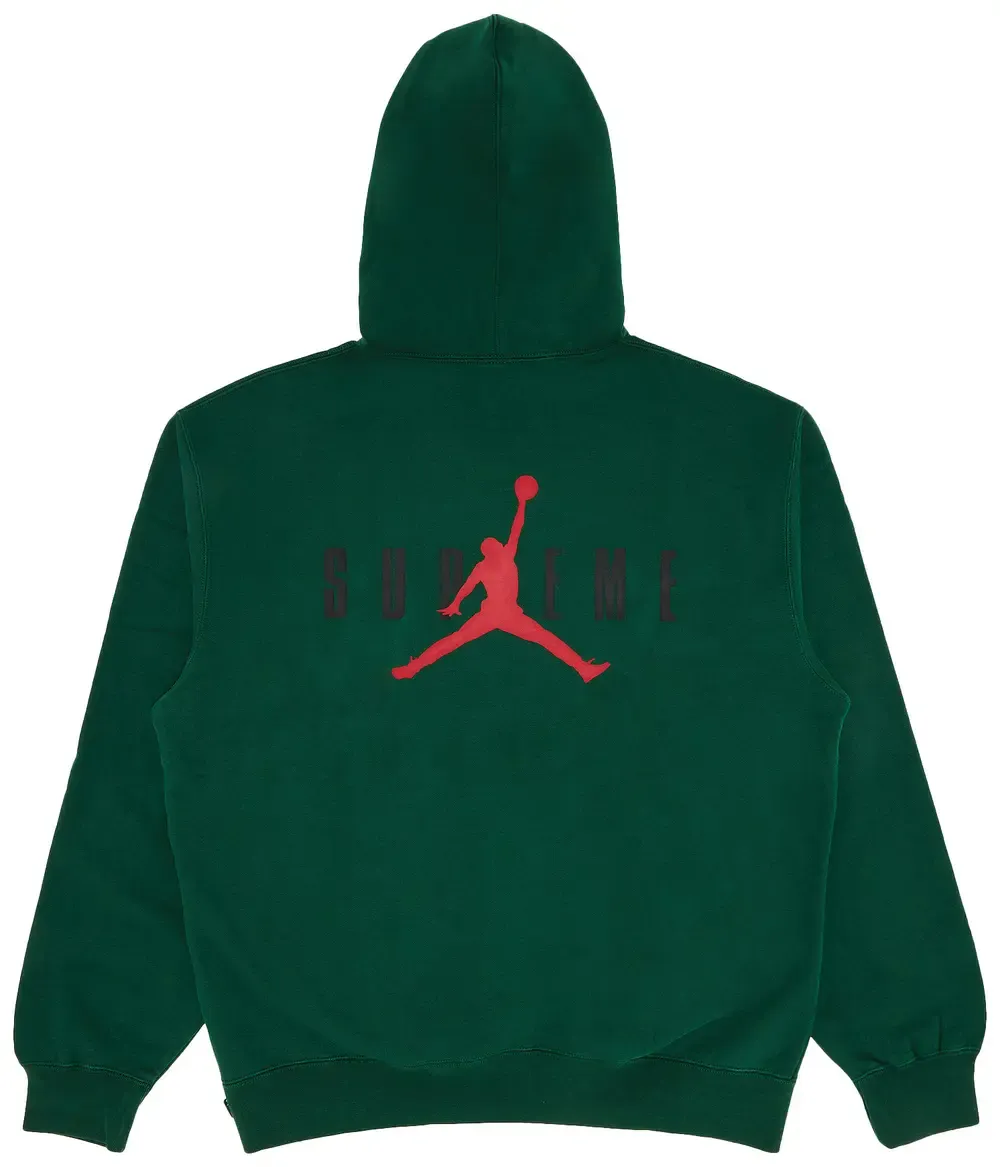 Supreme Jordan Hoodie Sweatshirt Green