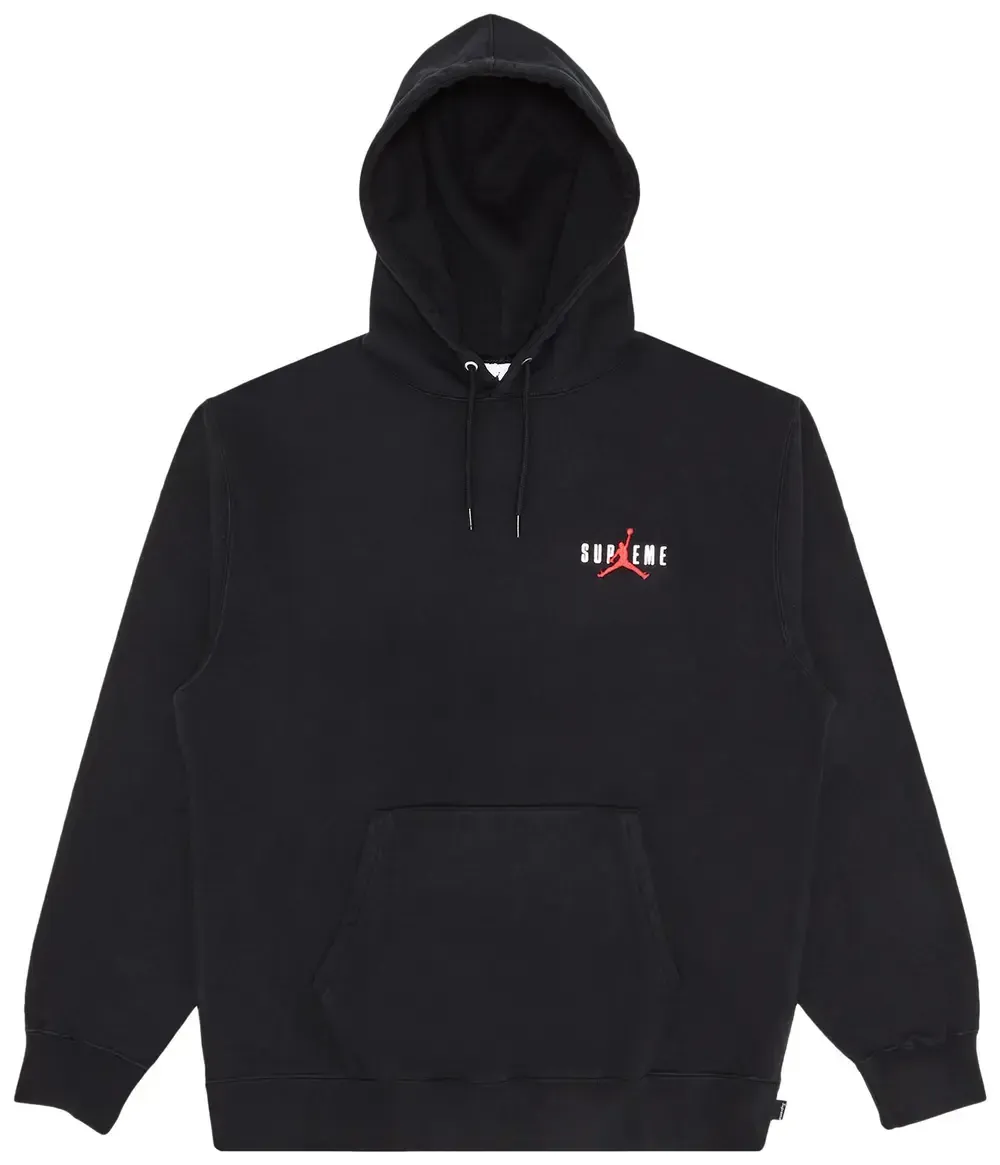 Supreme Jordan Hoodie Sweatshirt Black