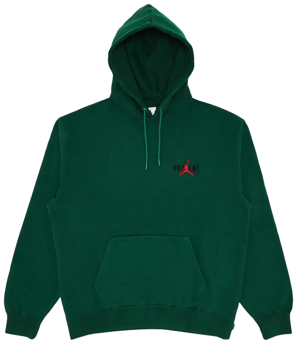 Supreme Jordan Hoodie Sweatshirt Green
