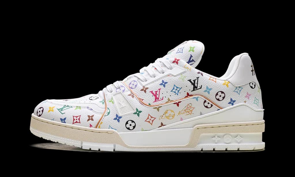 Louis Vuitton LV Trainer Takashi Murakami White