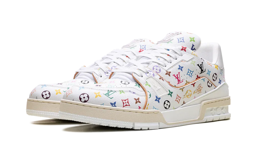 Louis Vuitton LV Trainer Takashi Murakami White