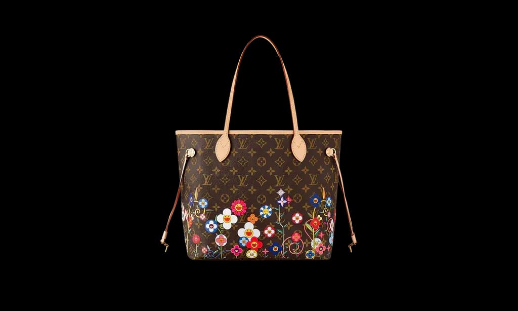 Louis Vuitton x Takashi Murakami Neverfull MM Superflat Monogram