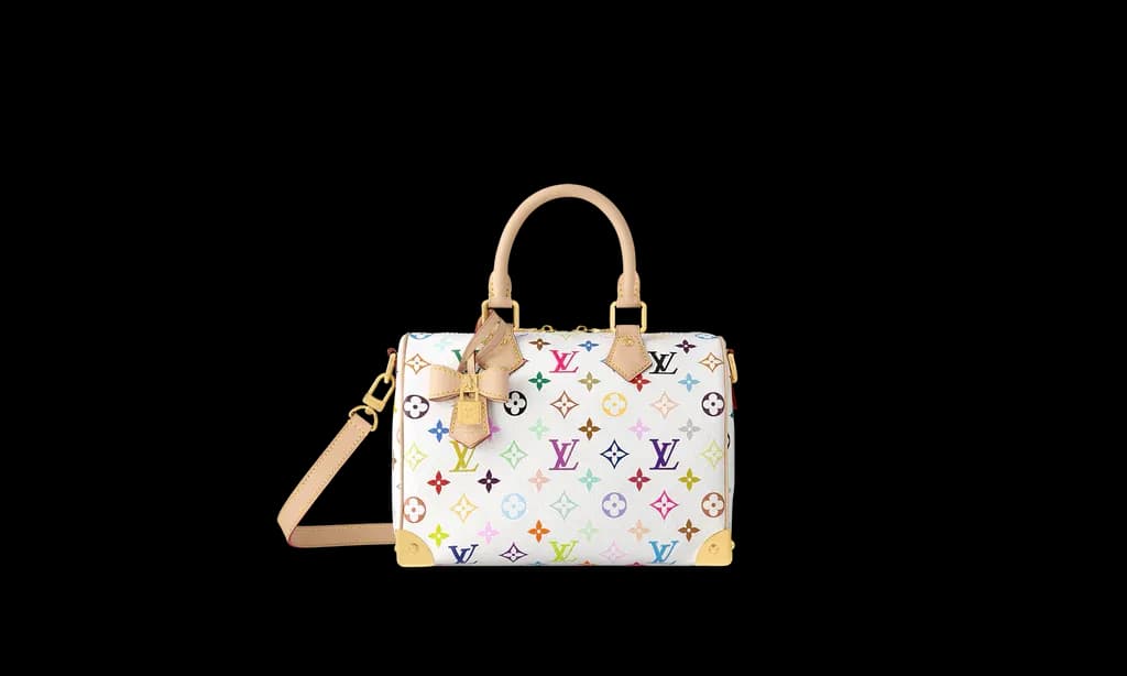 Louis Vuitton x Takashi Murakami Speedy Bandouliere 25 White Multicolored