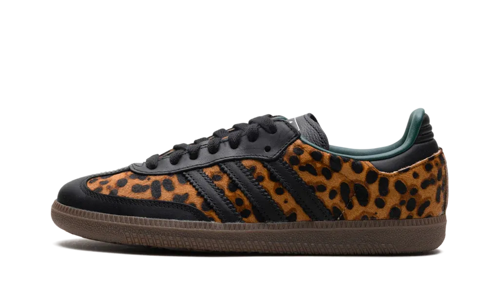 Adidas Samba OG Black Green Leopard (W)