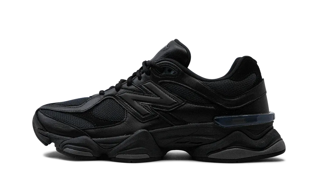 New Balance 9060 Triple Black Leather