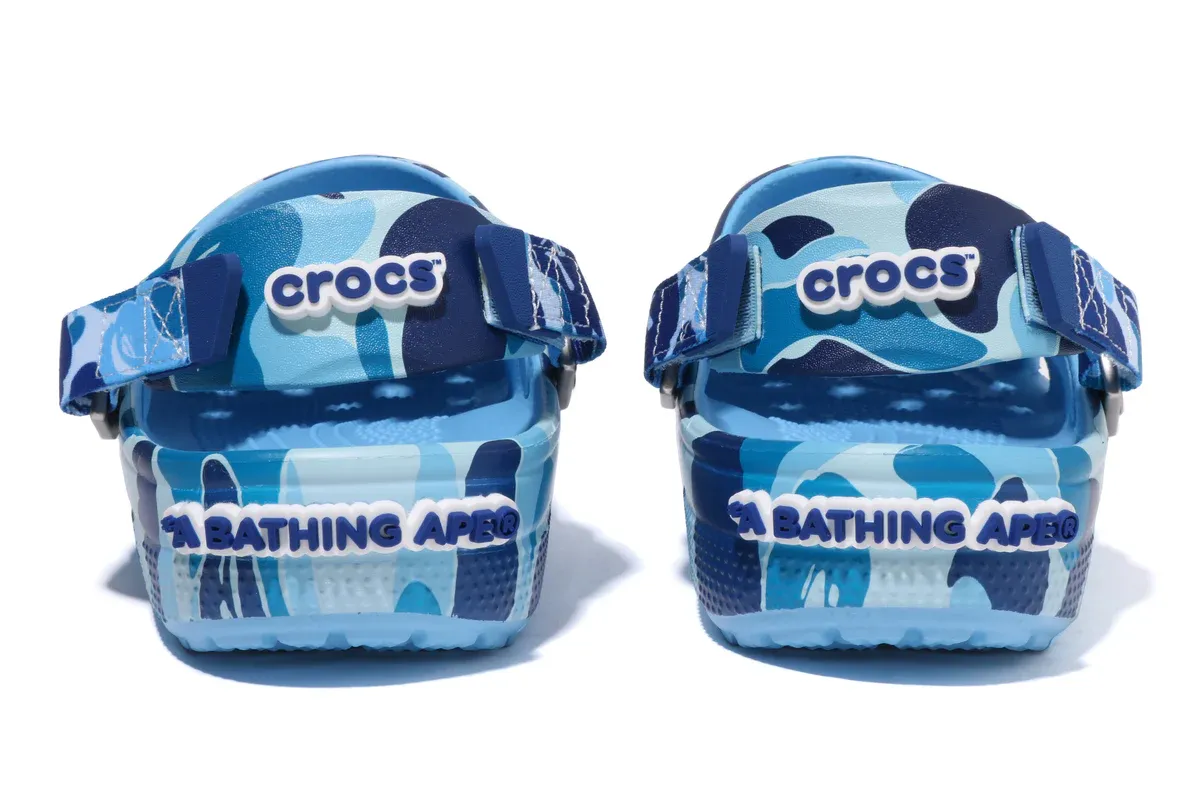 Crocs Classic Clog A Bathing Ape ABC Camo Blue