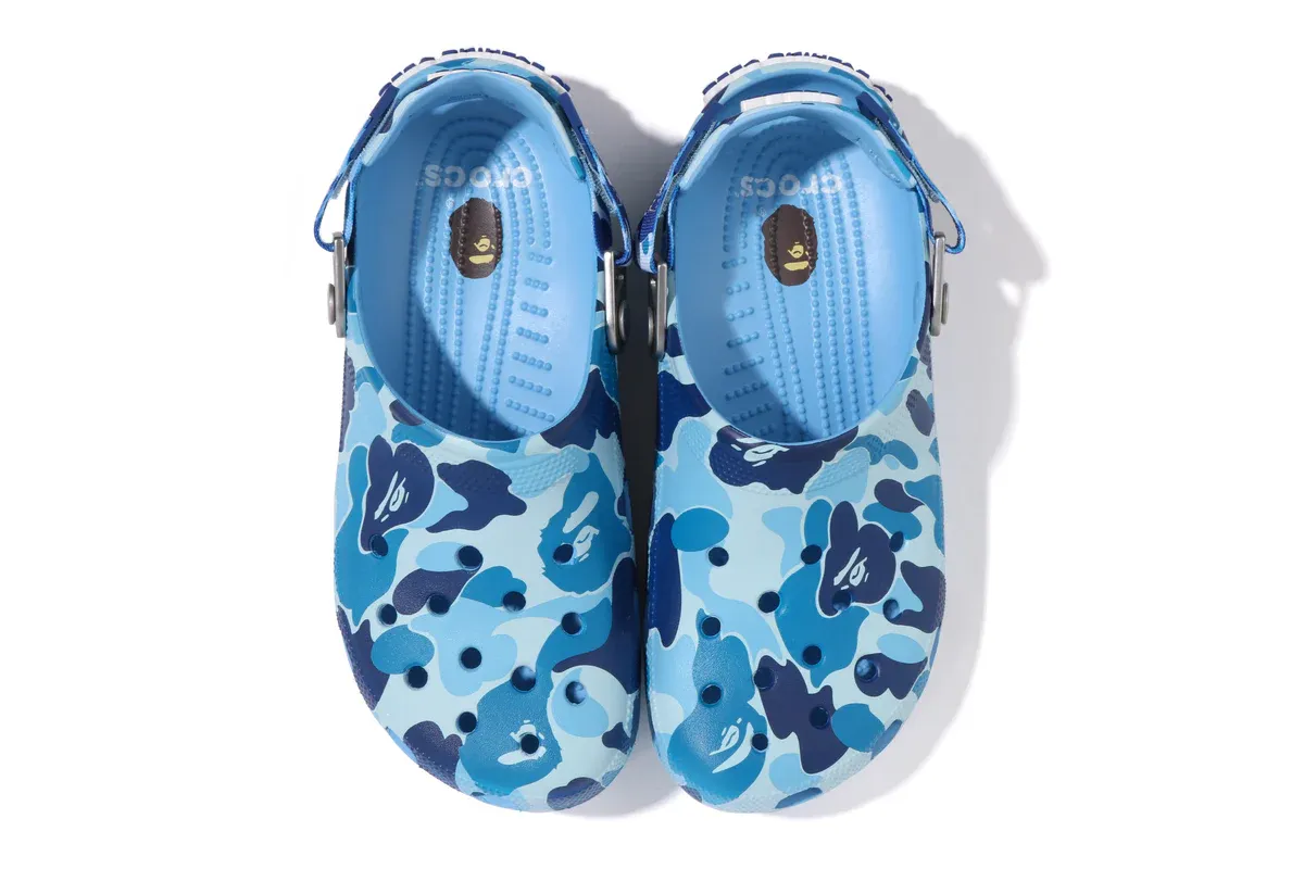 Crocs Classic Clog A Bathing Ape ABC Camo Blue
