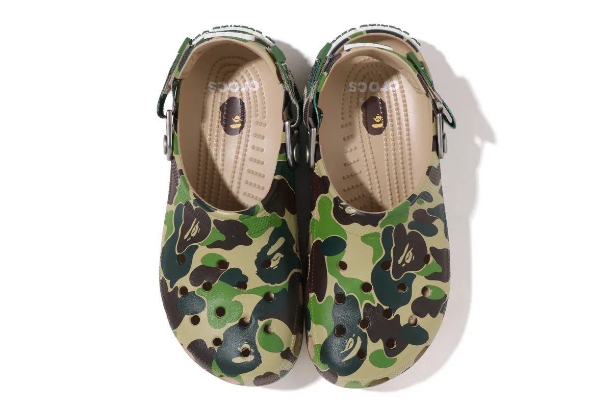 Crocs Classic Clog A Bathing Ape ABC Camo Green