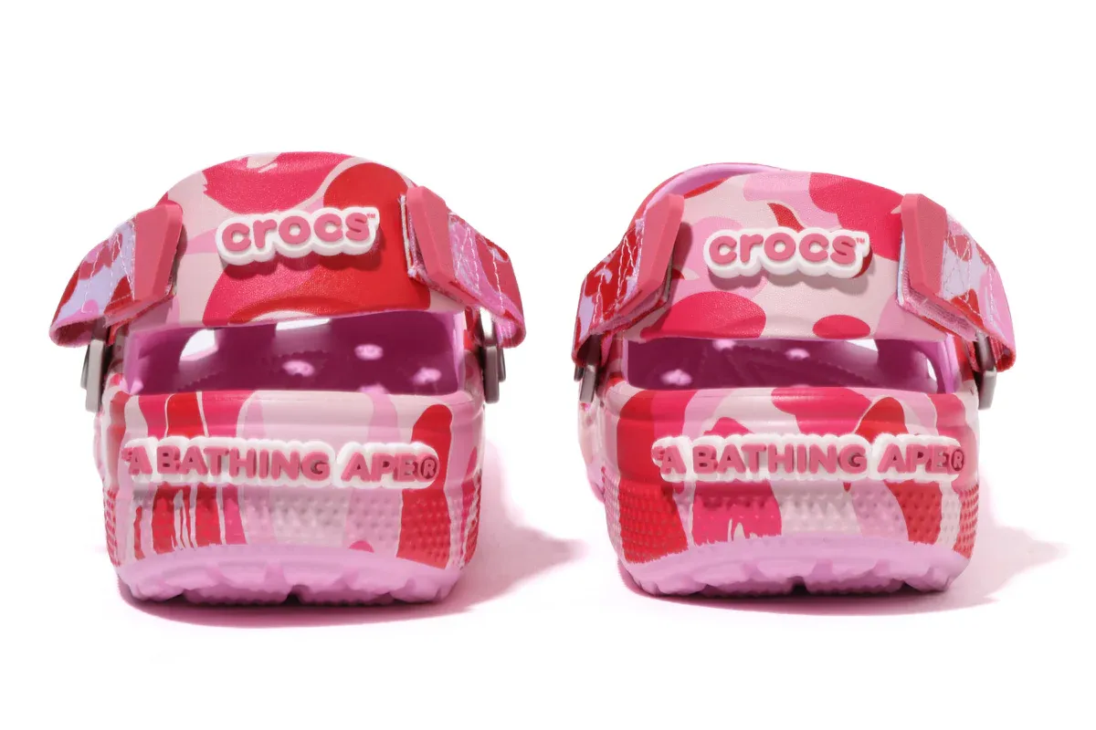 Crocs Classic Clog A Bathing Ape ABC Camo Pink