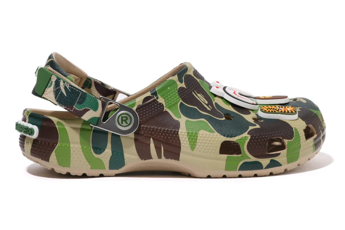 Crocs Classic Clog A Bathing Ape ABC Camo Green
