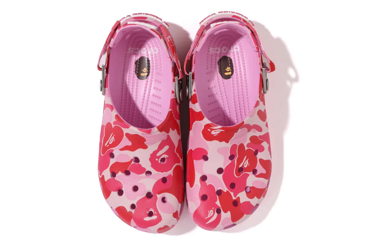 Crocs Classic Clog A Bathing Ape ABC Camo Pink