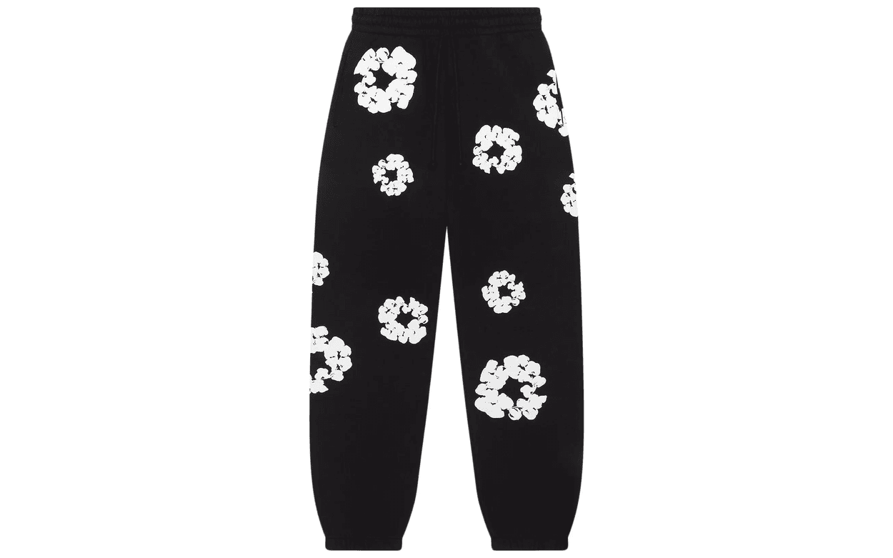 Denim Tears The Cotton Wreath Sweatpants Black